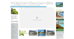 Desktop Screenshot of maisons-hotes-bien-etre.com