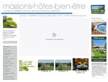 Tablet Screenshot of maisons-hotes-bien-etre.com